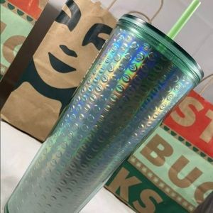 Starbucks Tumbler-Mint Green Bubble Foil - 24 oz.